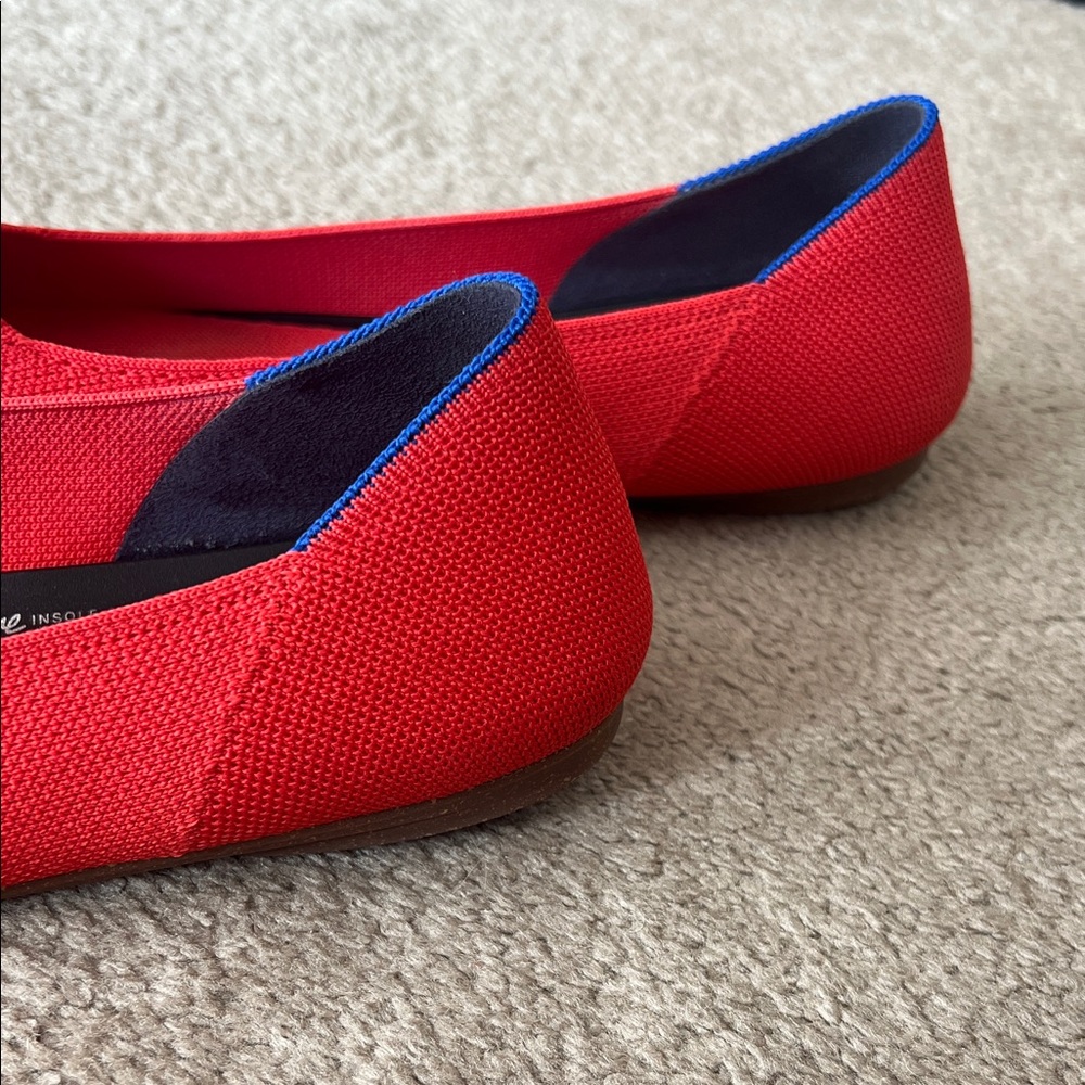 Rothy's Red Knit Ballet Flats - Picture 3 of 4